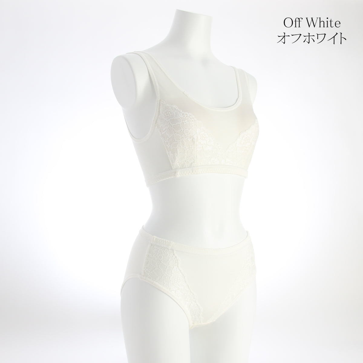 シルクブラジャー・ショーツセット 可憐Cute 5588✕5590set オフホワイト